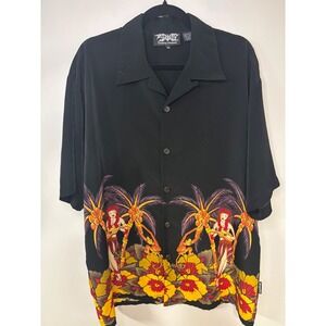 Dragonfly‎ Clothing Company XL Hawaiian Rockabilly Pinup Camp Shirt